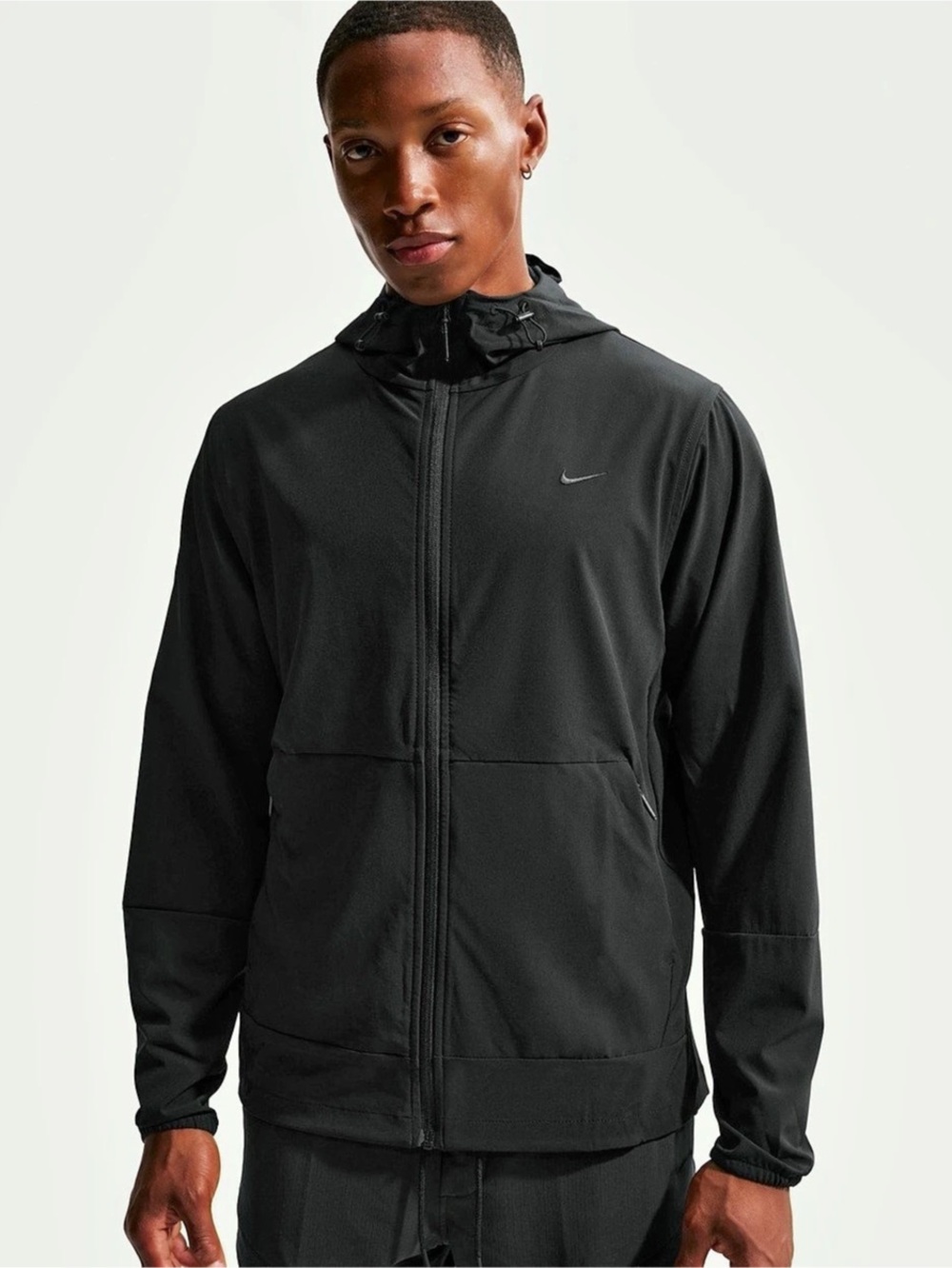 Nike Men's Black Hooded Jacket Like New